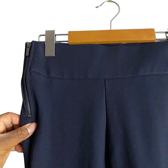 Zara Women's Navy Double Side Zip Legging Pant - Picture 4 of 7